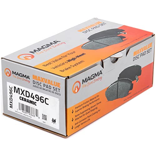MAGMA MaxValue MXD496C Ceramic Brake Pads, Front