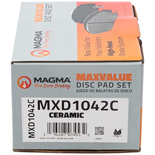 MAGMA MaxValue MXD1042C Ceramic Brake Pads, Rear
