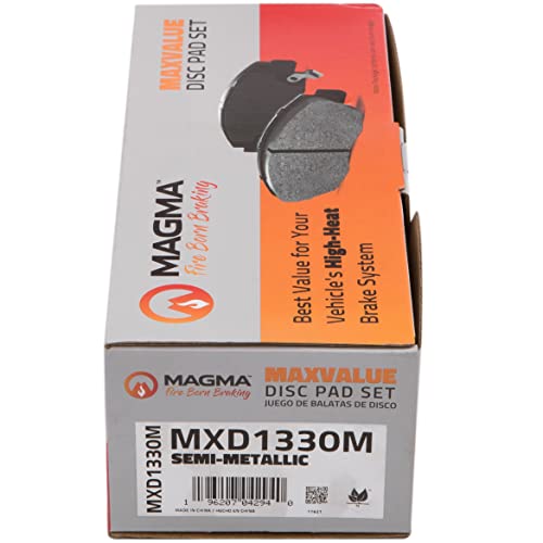 MAGMA MaxValue MXD1330M Semi-Metallic Brake Pads, Rear