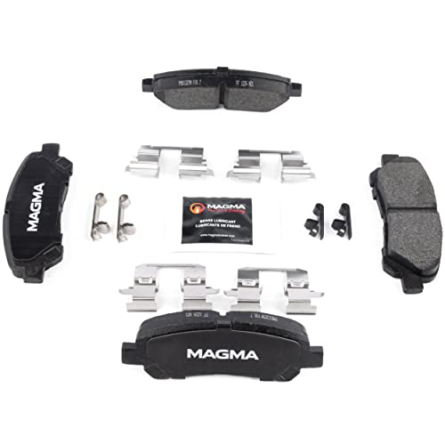 MAGMA Premium PMD1325M Semi-Metallic Brake Pads, Rear
