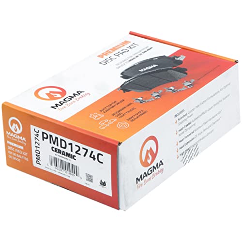 MAGMA Premium PMD1274C Ceramic Brake Pads, Rear