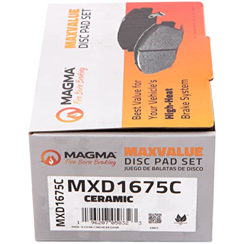 MAGMA MaxValue MXD1675C Ceramic Brake Pads, Front