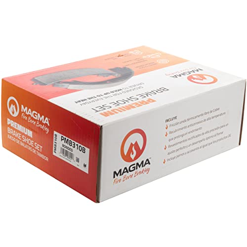 MAGMA Premium PMB310B Bonded Drum Brake Shoe