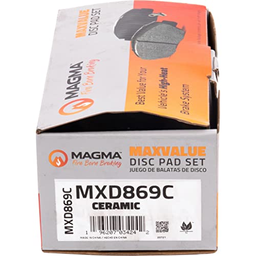 MAGMA MaxValue MXD869C Ceramic Brake Pads, Front