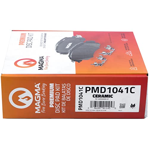MAGMA Premium PMD1041C Ceramic Brake Pads, Rear