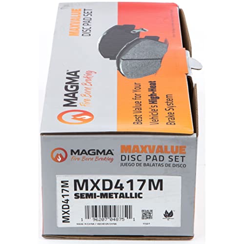 MAGMA MaxValue MXD417M Semi-Metallic Brake Pads, Front