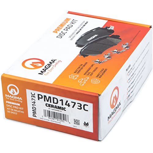 MAGMA Premium PMD1473C Ceramic Brake Pads, Rear