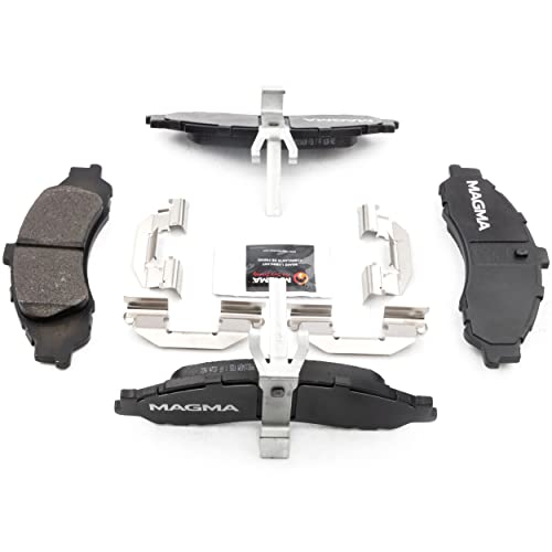MAGMA Premium PMD1043M Semi-Metallic Brake Pads, Front
