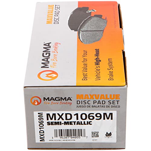 MAGMA MaxValue MXD1069M Semi-Metallic Brake Pads, Front