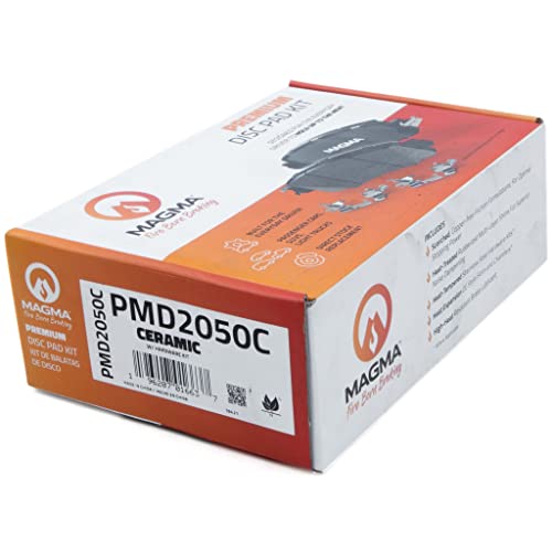 MAGMA Premium PMD2050C Ceramic Brake Pads, Rear