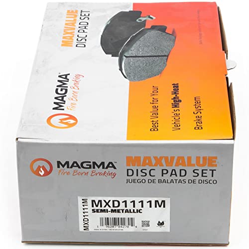 MAGMA MaxValue MXD1111M Semi-Metallic Brake Pads, Front