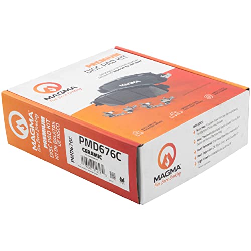 MAGMA Premium PMD676C Ceramic Brake Pads, Front