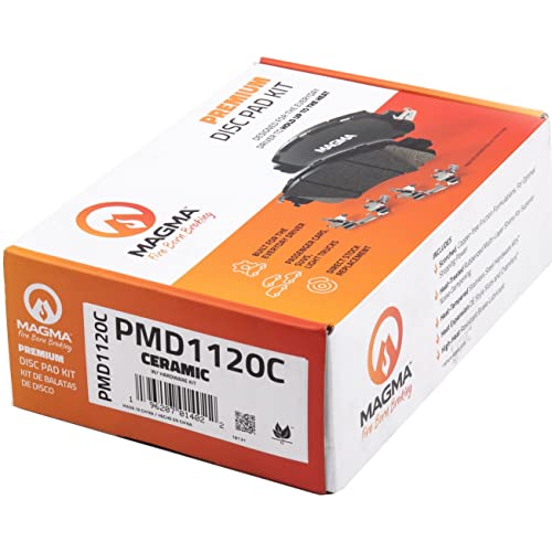 MAGMA Premium PMD1120C Ceramic Brake Pads, Rear