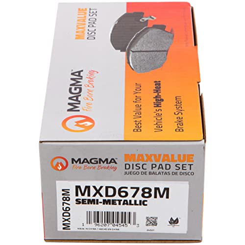 MAGMA MaxValue MXD678M Semi-Metallic Brake Pads, Front