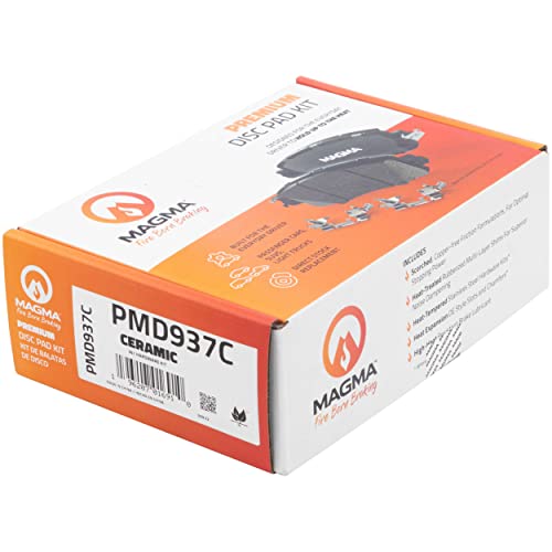MAGMA Premium PMD937C Ceramic Brake Pads, Front