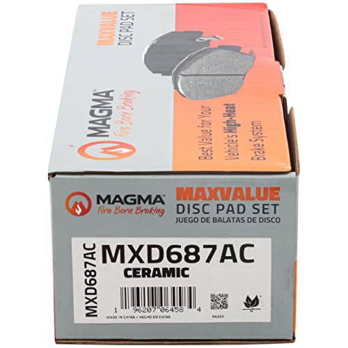 MAGMA MaxValue MXD687AC Ceramic Brake Pads, Front