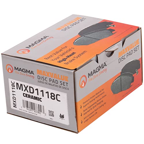 MAGMA MaxValue MXD1118C Ceramic Brake Pads, Front