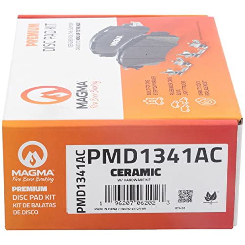 MAGMA Premium PMD1341AC Ceramic Brake Pads, Rear