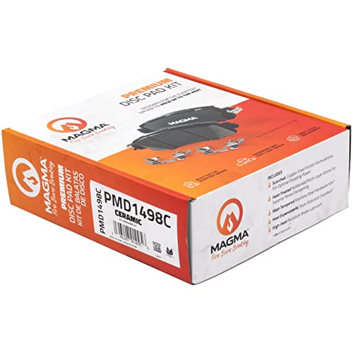 MAGMA Premium PMD1498C Ceramic Brake Pads, Rear