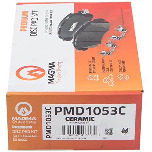 MAGMA Premium PMD1053C Ceramic Brake Pads, Rear