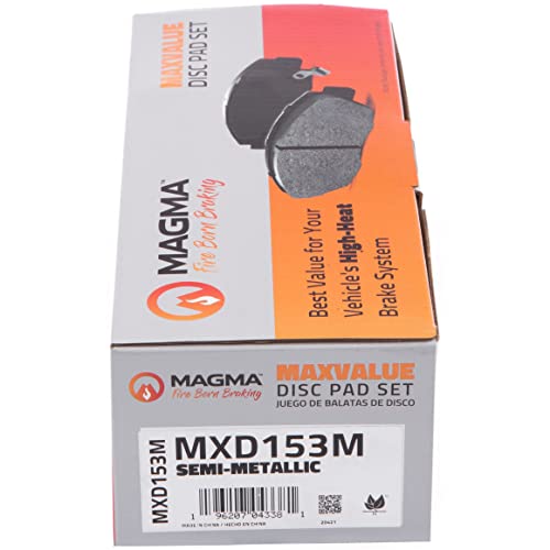 MAGMA MaxValue MXD153M Semi-Metallic Brake Pads, Front