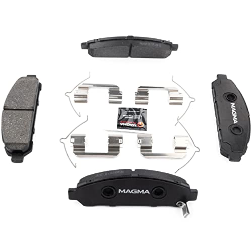 MAGMA Premium PMD1401M Semi-Metallic Brake Pads, Front