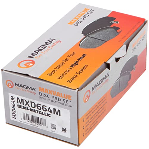 MAGMA MaxValue MXD664M Semi-Metallic Brake Pads, Rear