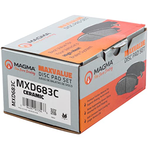 MAGMA MaxValue MXD683C Ceramic Brake Pads, Rear