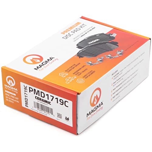 MAGMA Premium PMD1719C Ceramic Brake Pads, Rear