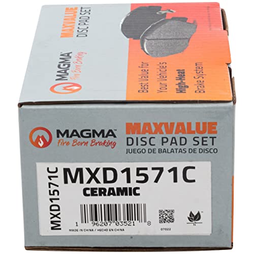 MAGMA MaxValue MXD1571C Ceramic Brake Pads, Front