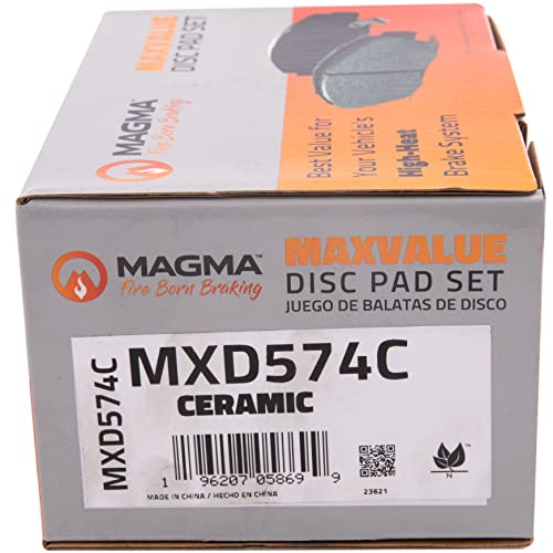 MAGMA MaxValue MXD574C Ceramic Brake Pads, Front