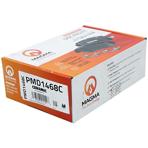 MAGMA Premium PMD1468C Ceramic Brake Pads, Rear