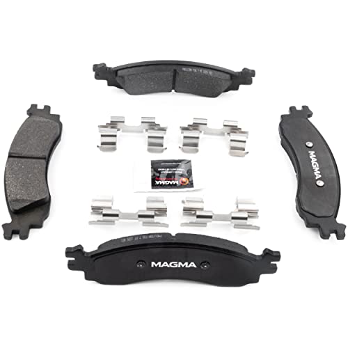 MAGMA Premium PMD1158M Semi-Metallic Brake Pads, Front