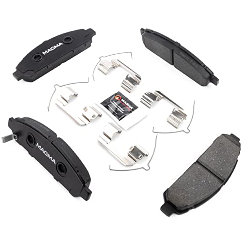 MAGMA Premium PMD1401M Semi-Metallic Brake Pads, Front