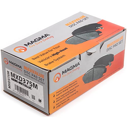 MAGMA MaxValue MXD375M Semi-Metallic Brake Pads, Front