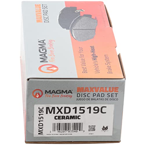 MAGMA MaxValue MXD1519C Ceramic Brake Pads, Front