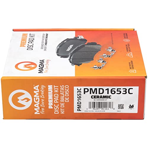 MAGMA Premium PMD1653C Ceramic Brake Pads, Front