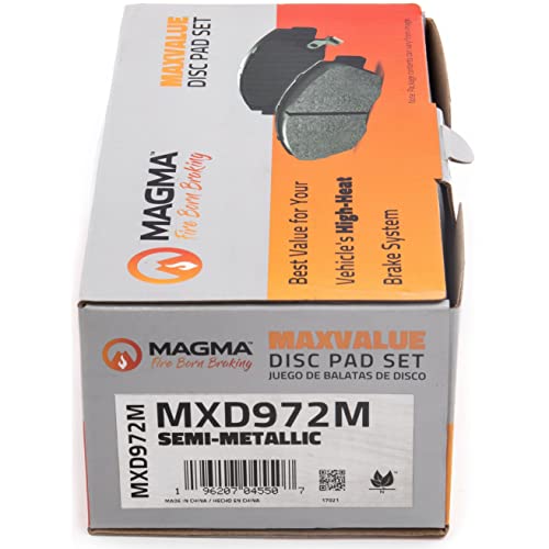 MAGMA MaxValue MXD972M Semi-Metallic Brake Pads, Front