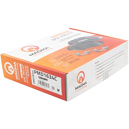 MAGMA Premium PMD1634C Ceramic Brake Pads, Front