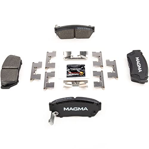MAGMA Premium PMD276M Semi-Metallic Brake Pads, Front