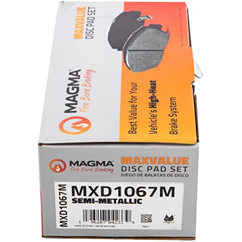 MAGMA MaxValue MXD1067M Semi-Metallic Brake Pads, Rear