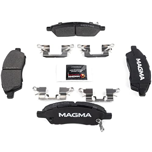 MAGMA Premium PMD1592M Semi-Metallic Brake Pads, Front