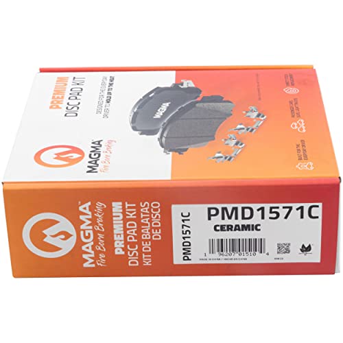 MAGMA Premium PMD1571C Ceramic Brake Pads, Front