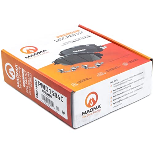 MAGMA Premium PMD1584C Ceramic Brake Pads, Front