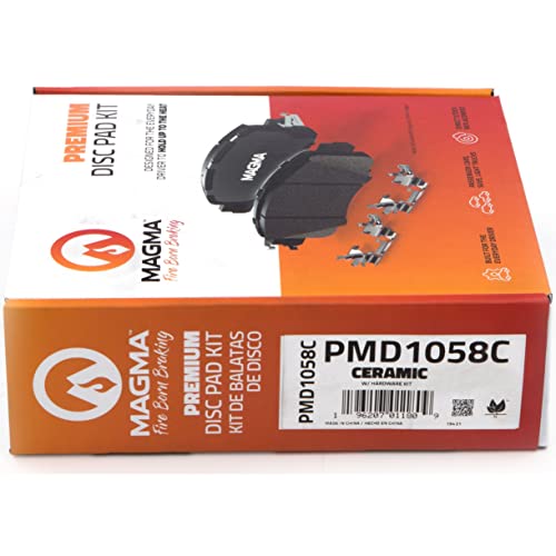 MAGMA Premium PMD1058C Ceramic Brake Pads, Front