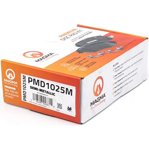 MAGMA Premium PMD1025M Semi-Metallic Brake Pads