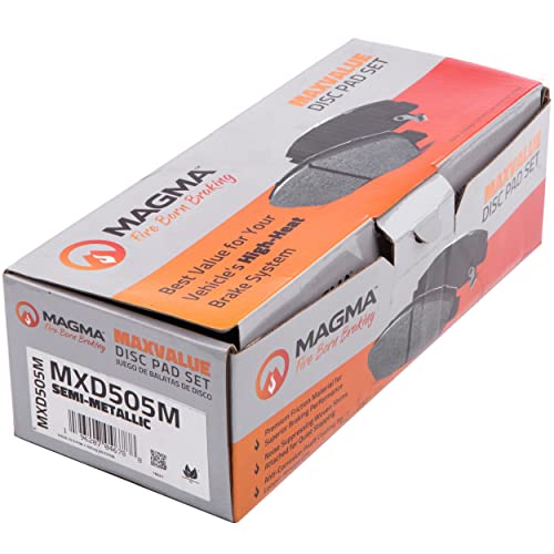 MAGMA MaxValue MXD505M Semi-Metallic Brake Pads, Front