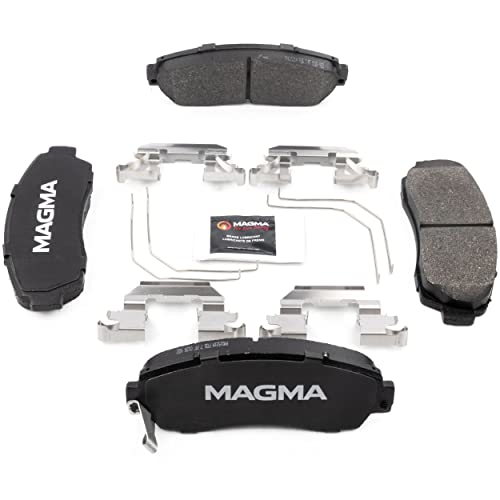 MAGMA Premium PMD1521M Semi-Metallic Brake Pads, Front