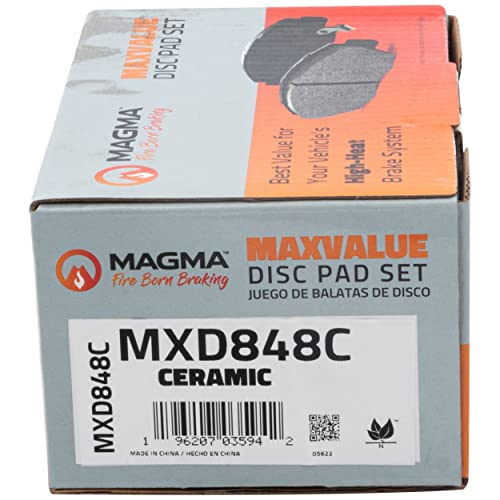 MAGMA MaxValue MXD848C Ceramic Brake Pads, Rear