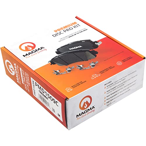 MAGMA Premium PMD1509C Ceramic Brake Pads, Front